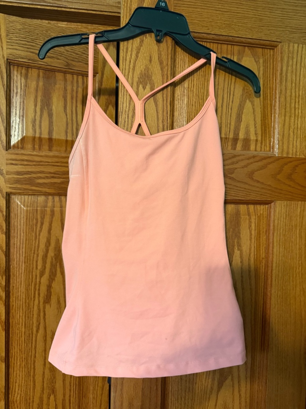 Women's Peach Strappy Tank Top